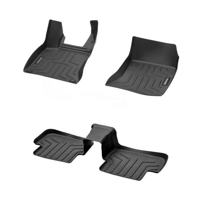 Floor Mat Set - Front and Rear (All Weather) (Rubber) (Black)